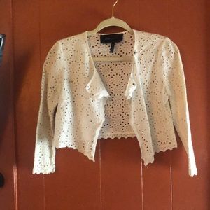 BCBGMaxAzria Eyelet Crop